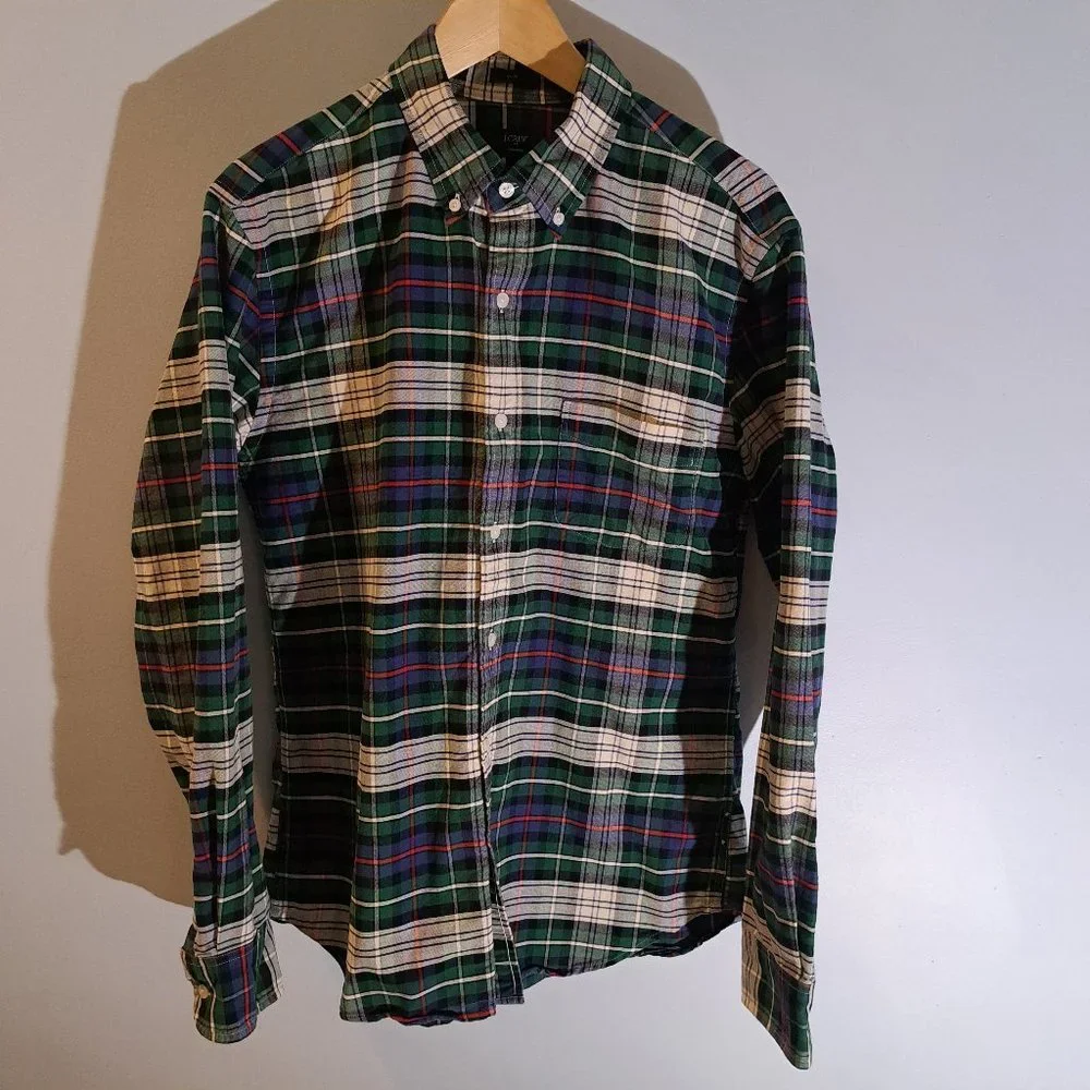 J. Crew Slim Fit Oxford men's large long sleeve button down shirt style C4283 - Picture 2 of 12